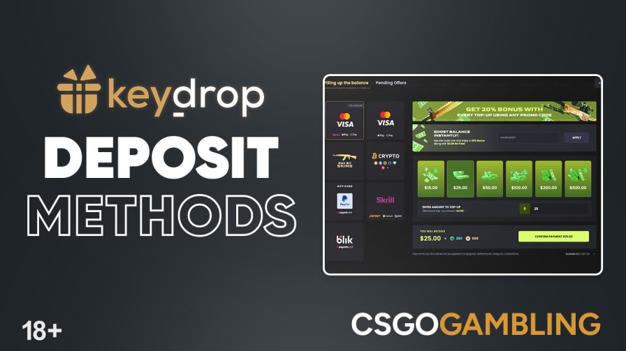 keydrop deposit methods 