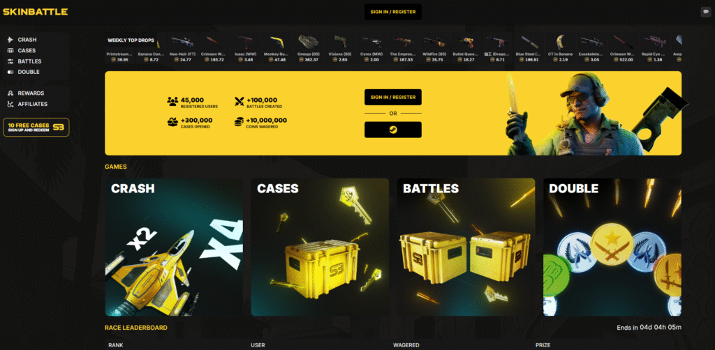 skinbattle frontpage