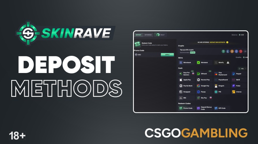 skinrave deposit methods